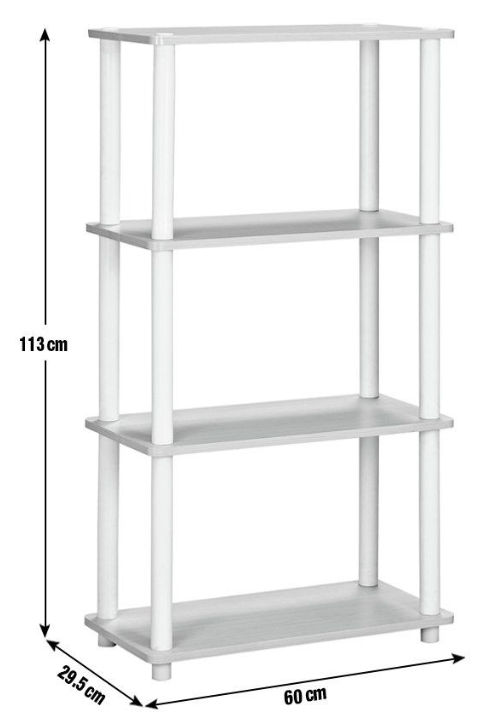 Verona Bookcase - Light Wood Effect 18476351
