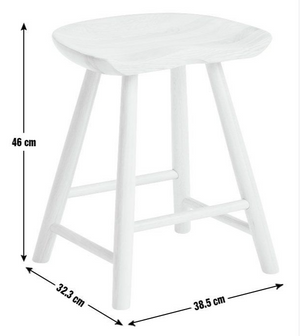 Habitat Barnwell Oak Short Stool - Natural 14588195