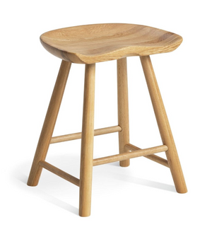 Habitat Barnwell Oak Short Stool - Natural 14588195