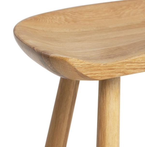 Habitat Barnwell Oak Short Stool - Natural 14588195