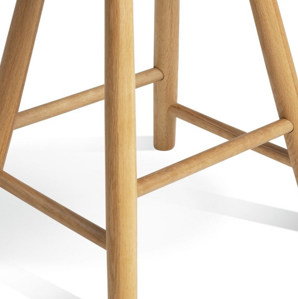 Habitat Barnwell Oak Short Stool - Natural 14588195