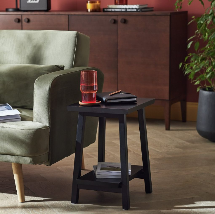 Habitat Kyoto Side Table - Black 12061690