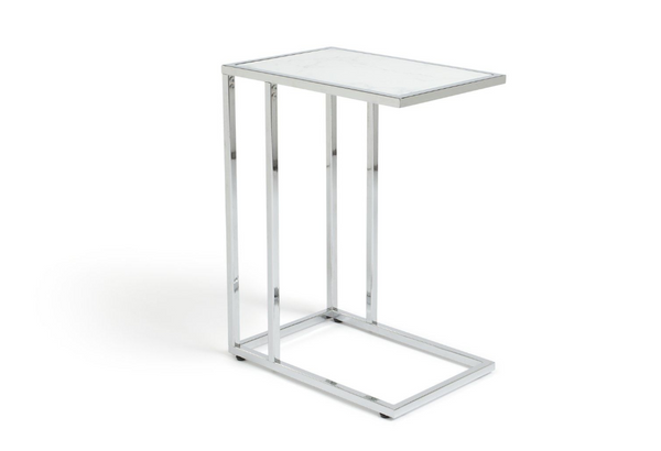 Boutique C Shaped Table - Marble Effect 13087350