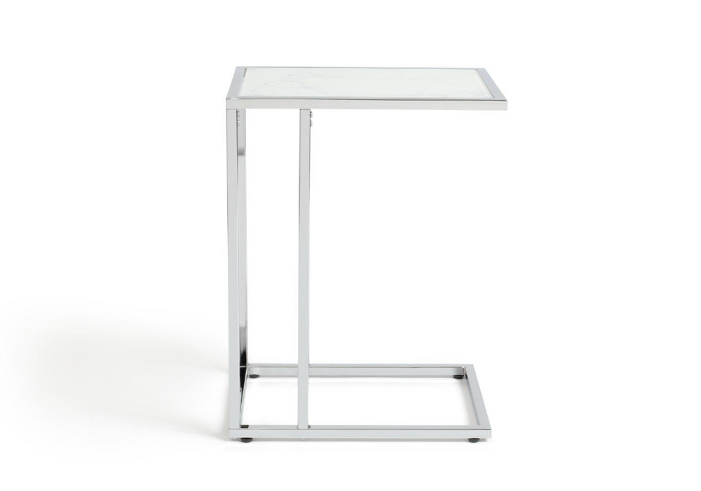 Boutique C Shaped Table - Marble Effect 13087350