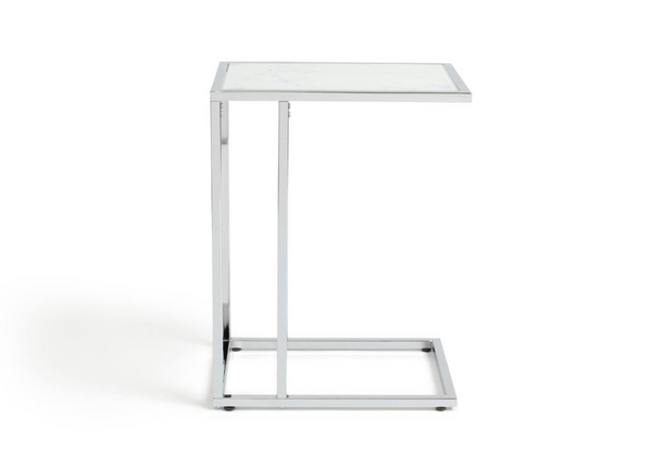Boutique C Shaped Table - Marble Effect 13087350