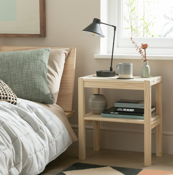 Karee Bedside Table - Pine 17145786