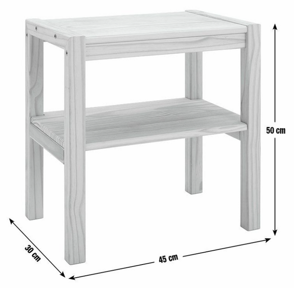 Karee Bedside Table - Pine 17145786