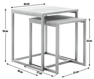 Habitat Nomad Nest of 2 Tables -  Natural 18520850