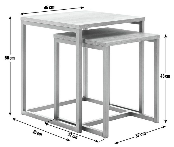Habitat Nomad Nest of 2 Tables -  Natural 18520850