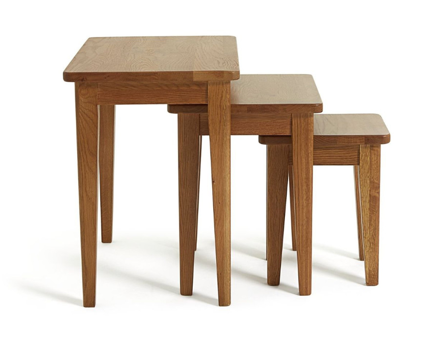 Nest of 3 Tables - Dark Wood 13209042