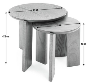 Habitat Xylo Nest of 2 Tables - Natural 12001760