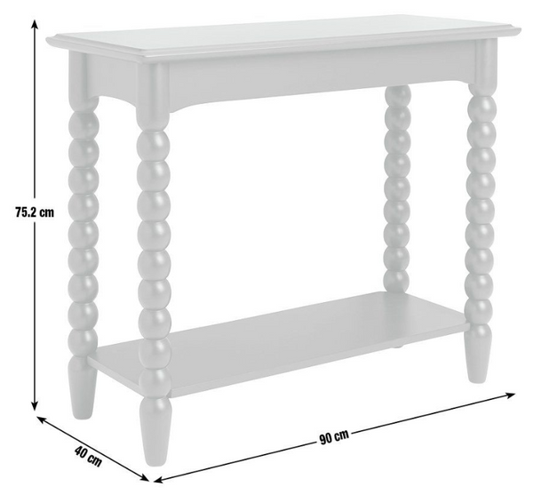 Habitat Blaire Bobbin Console Table - Navy 17146125