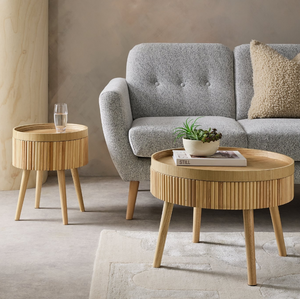Habitat Adeline Round Coffee Table - Cream 14373843