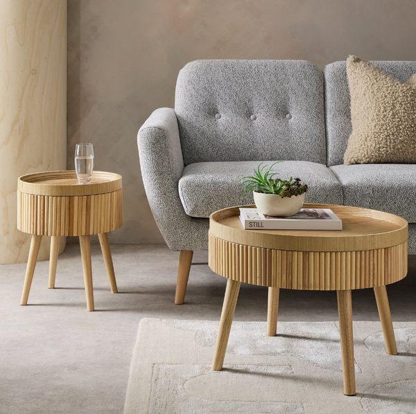 Habitat Adeline Round Coffee Table - Cream 14373843
