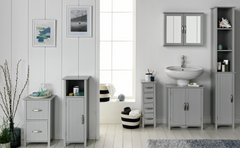 Tongue & Groove Single Storage Unit - Grey 14038126