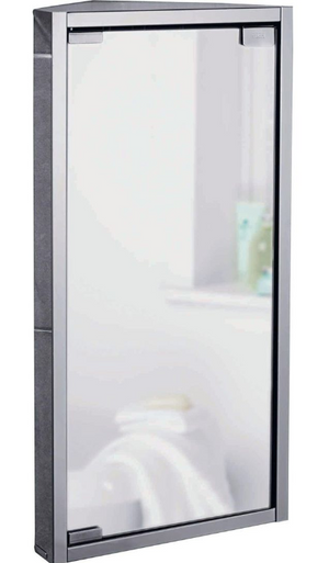 Stainless Steel 1 Door Mirrored Cabinet 14090803