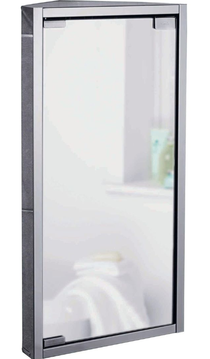 Stainless Steel 1 Door Mirrored Cabinet 14090803