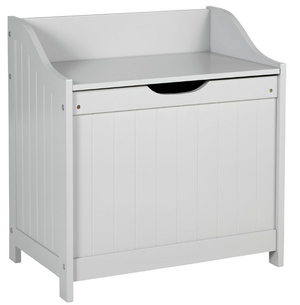 60 Litre Monks Bench Style Laundry Box - Grey 17286573