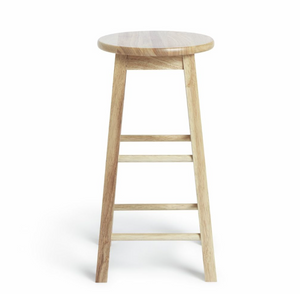 Habitat Pair of Solid Wood Kitchen Stools 16005779
