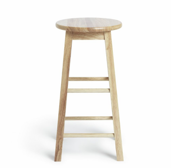 Habitat Pair of Solid Wood Kitchen Stools 16005779