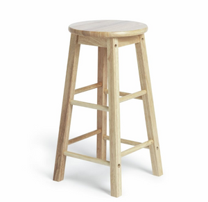 Habitat Pair of Solid Wood Kitchen Stools 16005779