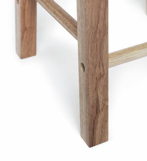 Habitat Pair of Solid Wood Kitchen Stools 16005779