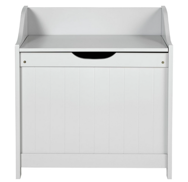 60 Litre Monks Bench Style Laundry Box - Grey 17286573