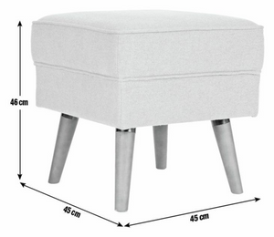 Habitat Callie Fabric Footstool - Teal 18905327