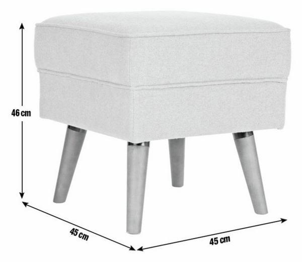 Habitat Callie Fabric Footstool - Teal 18905327