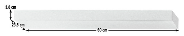 Jak 60cm Floating Shelf - Oak Effect 14086013