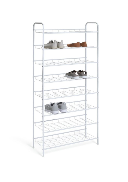 Jorn 8 Tier Shoe Rack - White 19472550