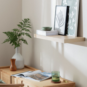 Jak 60cm Floating Shelf - Light Oak Effect 13369212