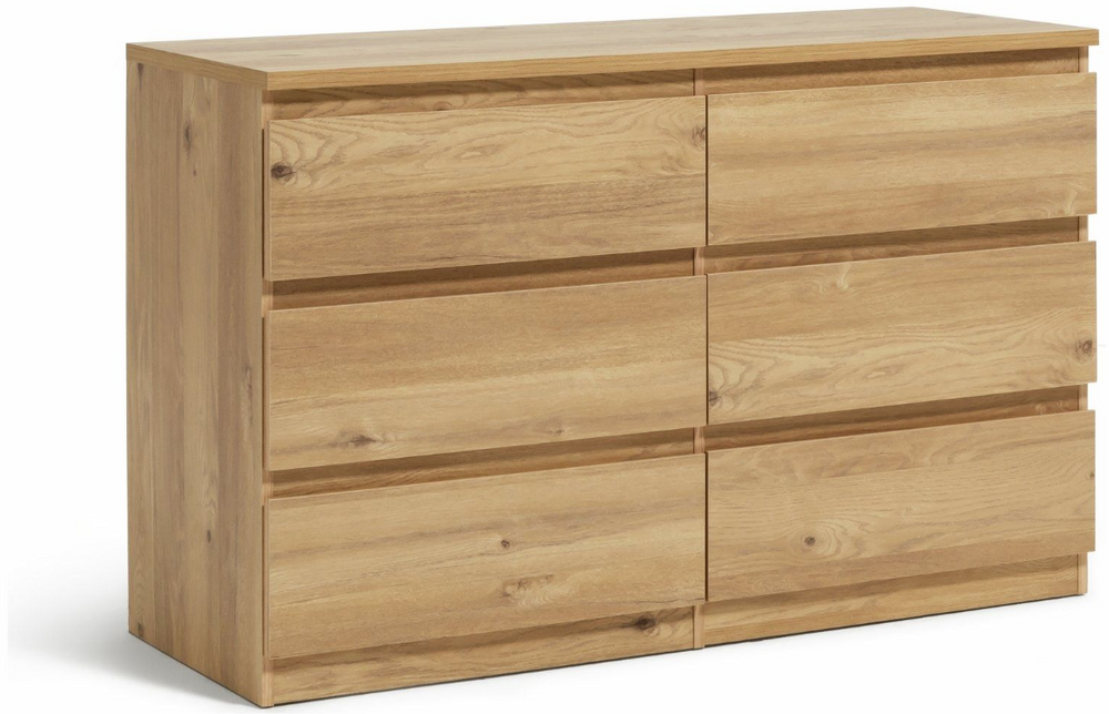 Jenson 6 Drawer Chest - Oak Effect 17571013