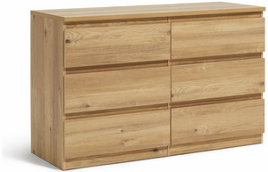 Jenson 6 Drawer Chest - Oak Effect 17571013