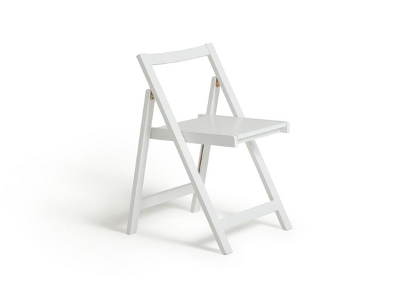 Butterfly Ext White Dining Table & 4 White Chairs 18172552
