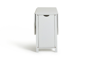 Butterfly Ext White Dining Table & 4 White Chairs 18172552