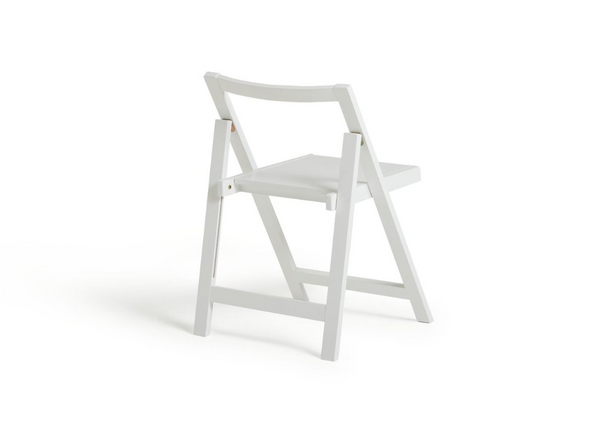 Butterfly Ext White Dining Table & 4 White Chairs 18172552