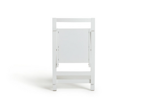 Butterfly Ext White Dining Table & 4 White Chairs 18172552