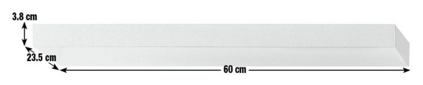 Jak 60cm Floating Shelf - Light Oak Effect 13369212