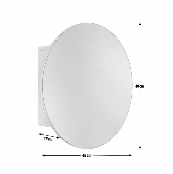 Round Mirrored Wall Cabinet 14336660