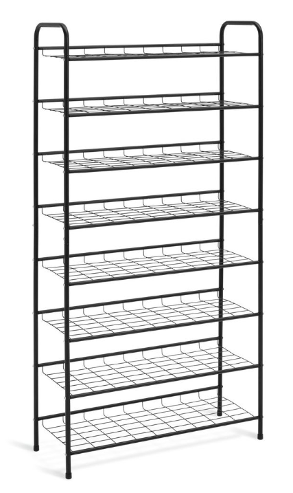 Jorn 8 Shelf Shoe Storage Rack - Black 15812121