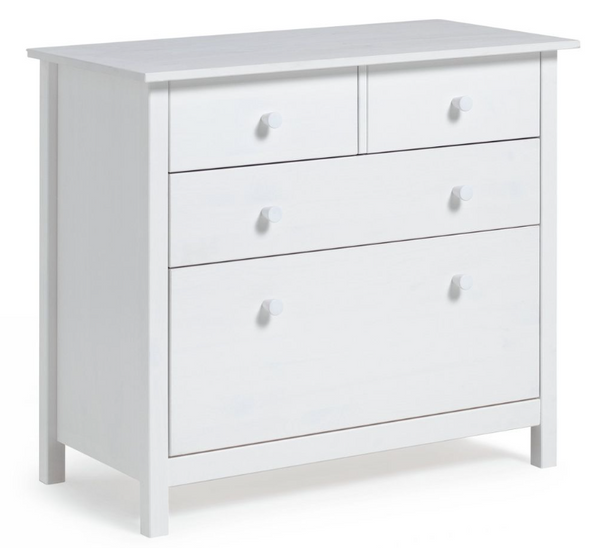 Kids Scandinavia 4 Chest of Drawers - White 14334129