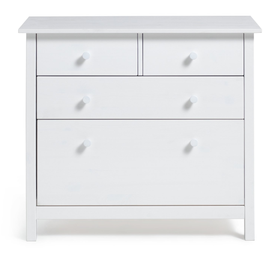 Kids Scandinavia 4 Chest of Drawers - White 14334129