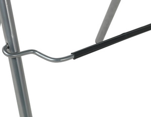 Pair of Folding Metal Bar Stools - Black & Silver 19223565