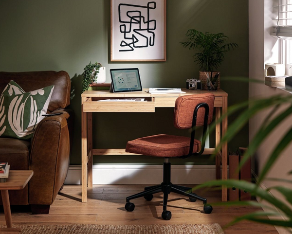 Habitat Eave 2 Drawer Office Desk - Natural 13281170