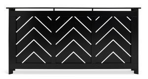 Habitat Chevron Large Radiator Cover - Black 15648340