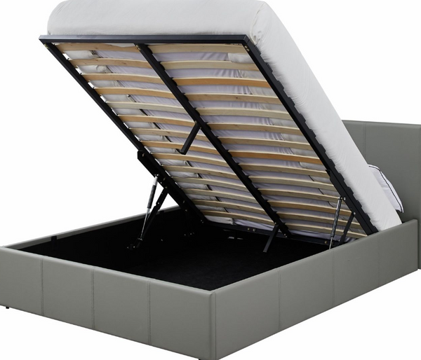 Lavendon Kingsize End Open Ottoman Bed Frame-Grey 19482090