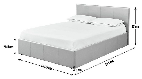 Lavendon Kingsize End Open Ottoman Bed Frame-Grey 19482090