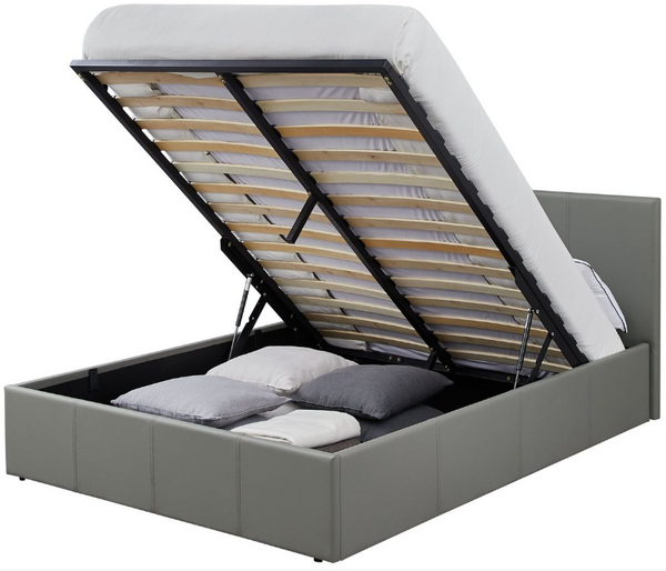 Lavendon Kingsize End Open Ottoman Bed Frame-Grey 19482090