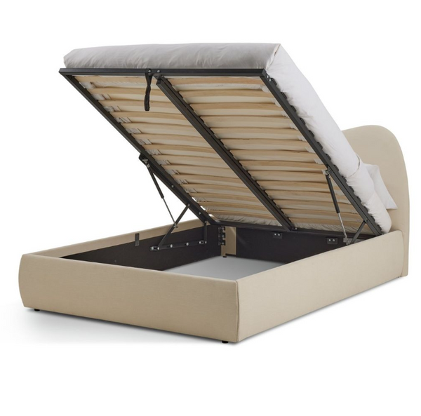 Habitat Orton Double Fabric End Lift Ottoman Bed - Beige 17140547
